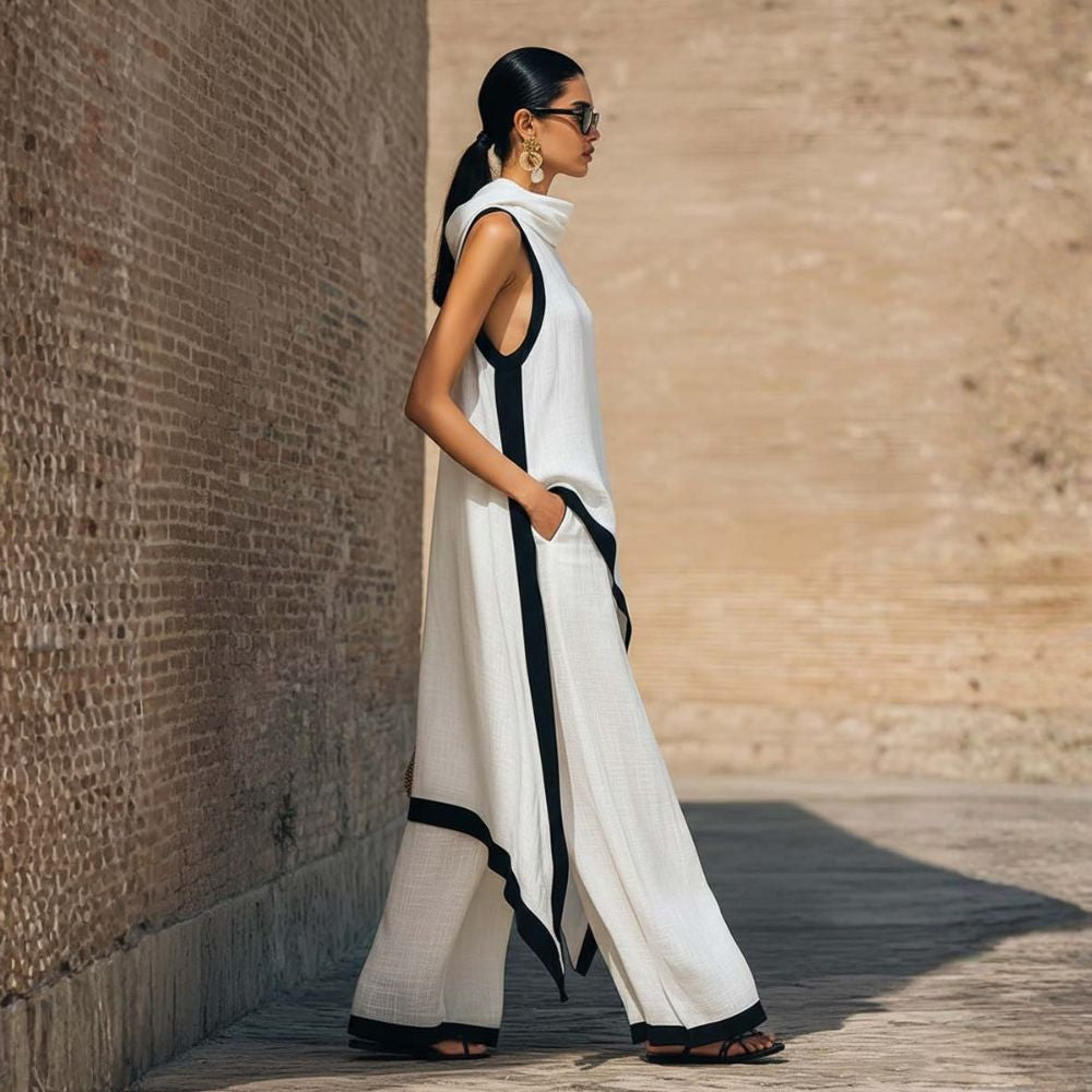 Leonor | Conjunto de lino elegante