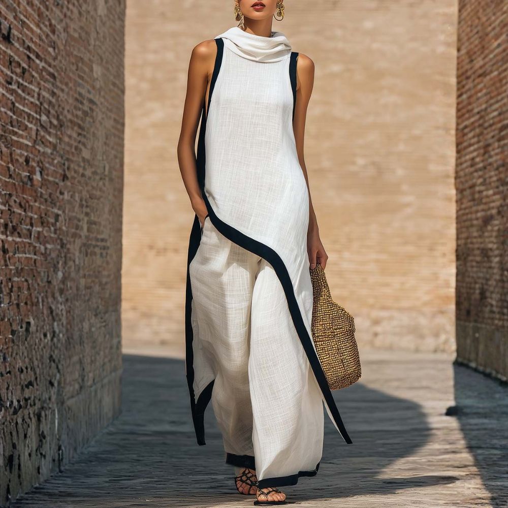 Leonor | Conjunto de lino elegante