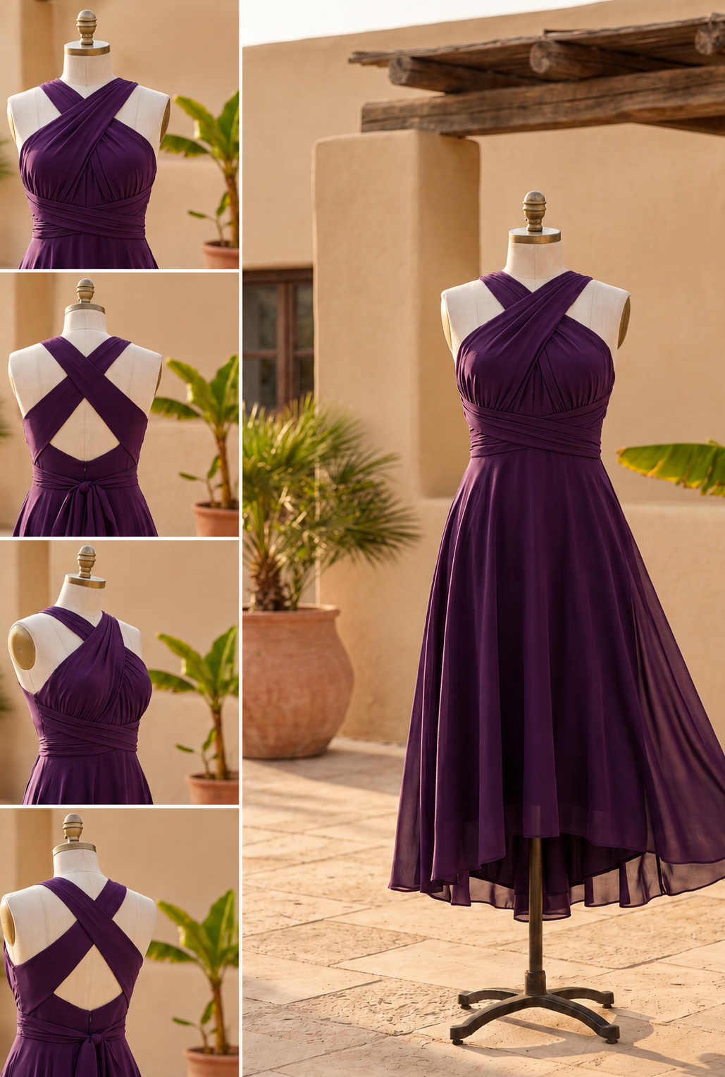 Mireia / Vestido Escote Convertible