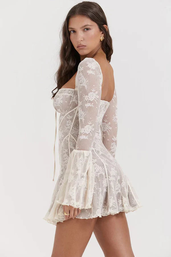 Analissa | Vestido Vintaje Con Corsé Y Lazo