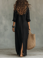 Ana | Vestido maxi con silueta favorecedora