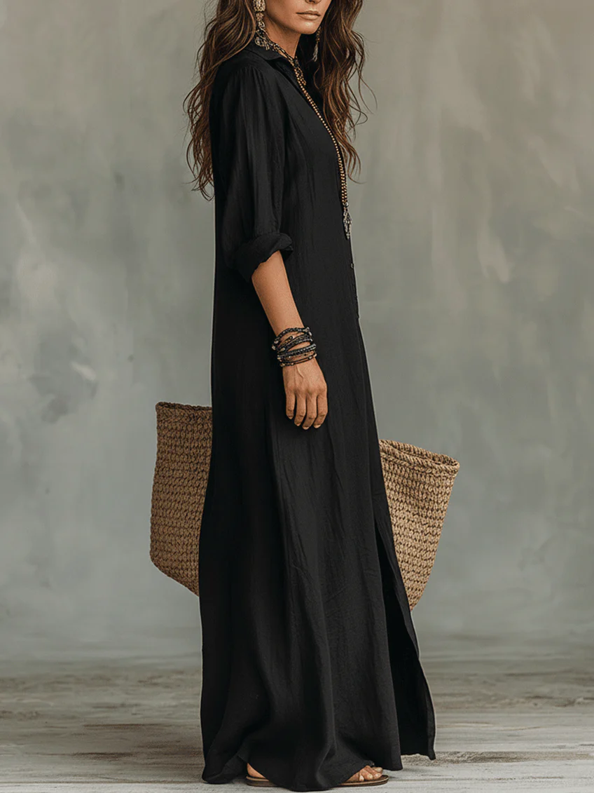 Ana | Vestido maxi con silueta favorecedora
